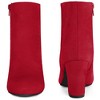 Perphy Women's Round Toe Block High Heels Ankle Boots - 2 of 4