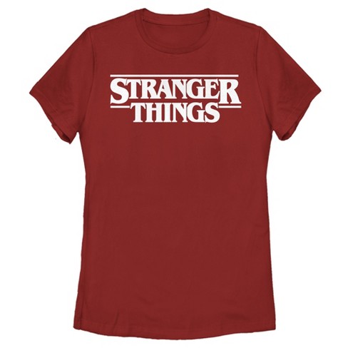 Women's Stranger Things Ghostly Logo T-shirt : Target