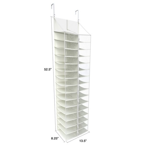 Hastings Home 1 Tier White Plastic Over-the-door Shoe Organizer at