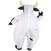 HalloweenCostumes.com One Size Fits Most   Inflatable Spotted Cow Adult Costume, Black/White/Pink - 2 of 4