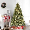 VINGLI 6ft Pre-lit Artificial Christmas Tree with 500 LED Light, Pinescones, Xmas Pine Tree with 900 Realistic PE&PVC Branch Tips - 2 of 4
