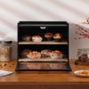 Double Layer Bread Box, Large Capacity Kitchen Counter Storage Container with View Window, Farmhouse Style Bread Keeper - 4 of 4