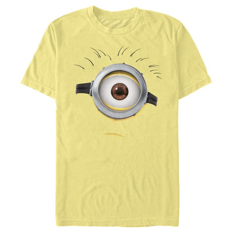 Men's Despicable Me Minions Carl Frowny Big Face T-Shirt, 1 of 4