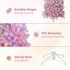 Snow Flocked Pencil Christmas Tree – Slim Artificial Xmas Tree with Sturdy Metal Stand - 4 of 4