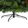 8ft. Mixed Pine Artificial Christmas Tree with Pine Cones, Berries and 700 Clear LED Lights – Grand Holiday X-Mas Tree - 4 of 4