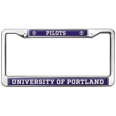 University of Portland Pilots Full Size Standard License Plate Metal Frame