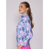 X BY GOTTEX Kate Mock Neck Half Zip Top: Sleek, Versatile Layer for All Seasons - 3 of 4