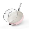 ZACHVO 4 Quart Macaron Saute Pan with Cove, Pink - 2 of 4
