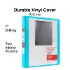 Staples Standard 1 3-Ring View Binder Teal 58655 - 2 of 4