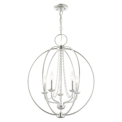 Arabella Mini 5-Light Polished Chrome Crystal Chandelier