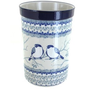 Blue Rose Polish Pottery 169 Ceramika Artystyczna Utensil Jar - 1 of 1