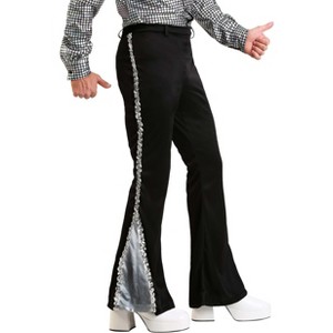HalloweenCostumes.com Plus Size Men's Silver Sequin Disco Pants - 1 of 2