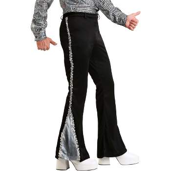 HalloweenCostumes.com Plus Size Men's Silver Sequin Disco Pants