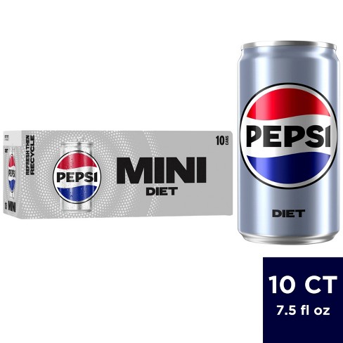 Diet Pepsi - 10pk/7.5 Fl Oz Mini Cans : Target