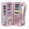 Women’s Wallet Leather Wristlet – RFID Blocking Large Capacity Credit Card Holder with Zipper Pocket, Multiple Compartments & Phone Slot - 2 of 4