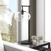Hudson and Canal 25" Tall Arc Table Lamp with Glass Shade - 2 of 4