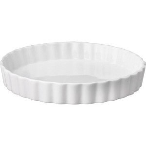 HIC Harold Import Co Porcelain 8 Inch Round Quiche Baking Dish - 1 of 4