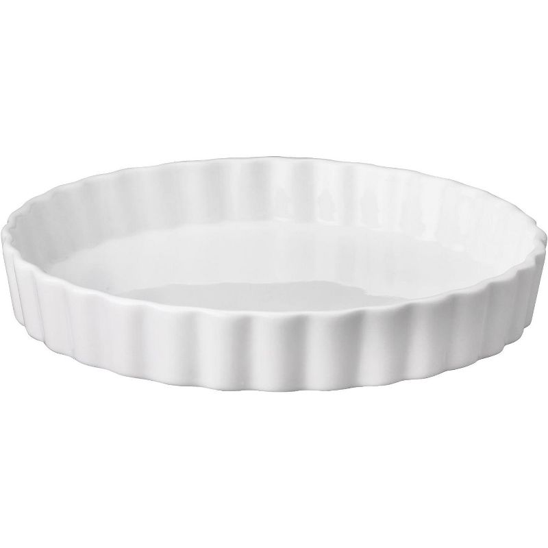 HIC Harold Import Co Porcelain 8 Inch Round Quiche Baking Dish, 1 of 6