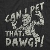Mens Funny T Shirts Can I Pet That Dog Sarcastic Werewolf Graphic Novelty Halloween Tee For Men - Crazy Dog Men's T Shirt For Halloween Season - 2 of 4