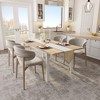 63-inch Expandable Dining Table Set for 4¨C8 with 2 Benches & 2 Stools, Space-Saving Wooden Kitchen & Dining Room Table Set for Small Spaces - 3 of 4