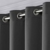 Sateen Blackout Solid Grommet Top Extra Wide Curtain Panel - Exclusive Home - 3 of 4