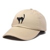 Dalix Black Cat Embroidered Womens Cotton Dad Hat Baseball Cap Adjustable - 4 of 4