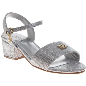 Badgley Mischka Dress Sandals for Girls Elegant Rhinestone Ankle Strap Formal (Little Kids / Big Kids) - 1 of 1