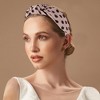 Unique Bargains Women's Elegant Twill Dot Knotted Hairband 6.69"x5.12" 1 Pc - 2 of 3