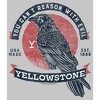 Juniors Womens Yellowstone Crow Yow Can't Reason With Evil T-Shirt - 2 of 4