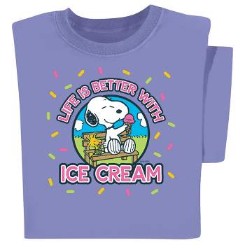 Collections Etc Peanuts Ice Cream T-shirt