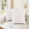 REGALWOVEN Throw Pillow Covers Solid Soft Cushion Pillow Covers for Sofa Living Room 18 x 18 Inch 2 Pcs - 2 of 4