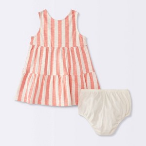 Baby Girls' Striped Dress - Cloud Island™ - 1 of 4