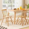 Tangkula Dining Chairs Set of 4 Farmhouse Kitchen Chair w/ Rubber Wood Frame Wide Seat - 4 of 4