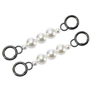Unique Bargains Pearl Short Chain Replacement for Women's Shoulder Handbag 2 Pcs - 1 of 4