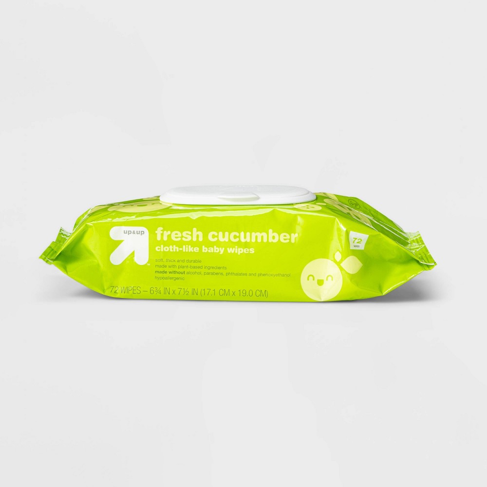 Photos - Baby Hygiene Fresh Cucumber Baby Wipes - 72ct - up & up™