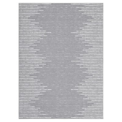 Indoor Modern Soft Washable Area Rugs with Stripped Lines Print for Bedroom Living Room
