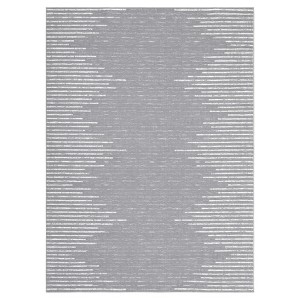 Indoor Modern Soft Washable Area Rugs with Stripped Lines Print for Bedroom Living Room - 1 of 4