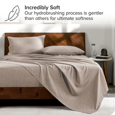 Heather Pebble Twin XL Down Alternative Microfiber Bedding Set
