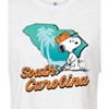 Women's - Peanuts - South Carolina Snoopy Golf Cropped Graphic T-Shirt - 2 of 4