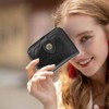 FATMOON Small Women’s Genuine Leather Wallet - RFID Blocking with 7 Card Slots & Zipper Coin Pocket ID Window,for Daily,Travel & Shopping - 2 of 4
