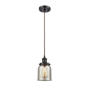 Bell - 1 Light Cord Hung Mini Pendant In Industrial Style-10 Inches Tall and 5 Inches Wide - 1 of 1