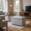 MAYEERTY Corduroy Storage Ottoman, Soft Cushioned, Living Room - 2 of 4