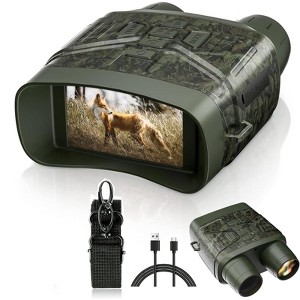Night Vision Binoculars, 3-Inch TFT Screen, 5X Digital Zoom, 36MP Camera, Rechargeable Lithium Battery - 1 of 4