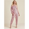 VENUS Womens Sequin One-Shoulder Jumpsuit - 3 of 3