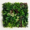 Nearly Natural Set of 3 20"x20" UV Resistant Corfu Island Artificial Living Wall Panel Green - 2 of 4