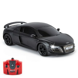 CMJ RC Cars: Audi R8 GT RC - Black - 1:24 Scale, LED Headlights, 2.4GHz Racing - 1 of 4