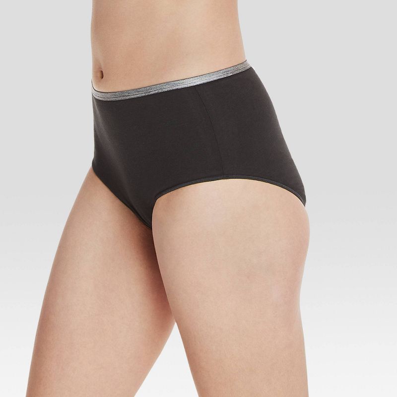 Hanes Women's 10pk Cool comfort Cotton Stretch Briefs Underwear, 5 of 6