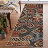 Vintage Area Rug Bohemian Washable Rug Soft Low Pile Rugs for Living Room Bedroom Dining Room - 3 of 4