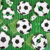 Blue Panda 100 Pack Soccer Party Disposable Paper Napkins for Sports Birthday, 6.5 x 6.5 In - image 3 of 4