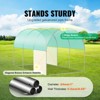 VEVOR Walk-in Tunnel Greenhouse, 9.6x6.4x6.2 ft Hoop House Greenhouse Tunnel with Galvanized Steel Frame, Green PE Cover, Roll-up Zipper Door - 3 of 4